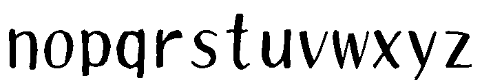 Sictake Igeta Regular Font LOWERCASE