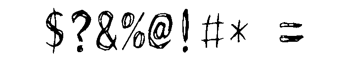 Sictake Karami Regular Font OTHER CHARS