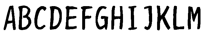 Sictake Kizami Regular Font UPPERCASE