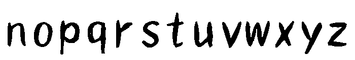 Sictake Konoha Regular Font LOWERCASE