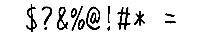 Sictake Kuzushi Regular Font OTHER CHARS