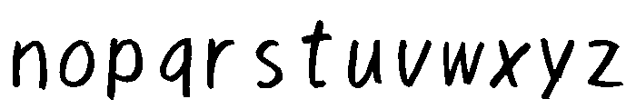 Sictake Kuzushi Regular Font LOWERCASE