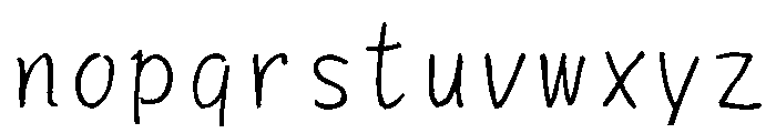 Sictake Midare Regular Font LOWERCASE