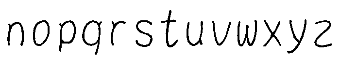 Sictake Odori Regular Font LOWERCASE