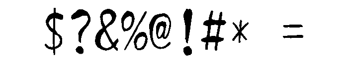 Sictake Panda Regular Font OTHER CHARS