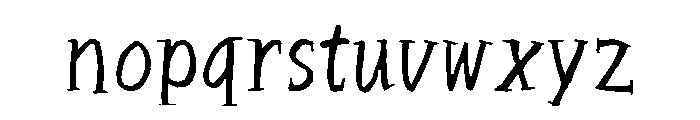 Sictake Serifu Regular Font LOWERCASE