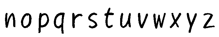 Sictake Shigure Regular Font LOWERCASE