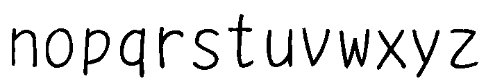 Sictake Yurari Regular Font LOWERCASE