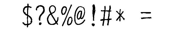 Sictake Zarame Regular Font OTHER CHARS