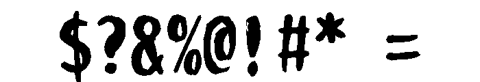 Sicunsui Regular Font OTHER CHARS
