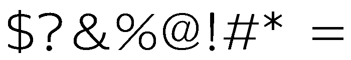 Sicuveiw Dsp Extra Light Font OTHER CHARS