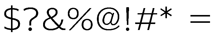 Sicuveiw Nexus Extra Light Font OTHER CHARS