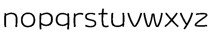 Sicuveiw Nexus Extra Light Font LOWERCASE