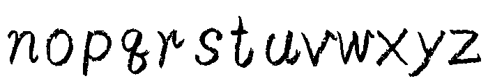 Sicyubi Banshogyosho Regular Font LOWERCASE