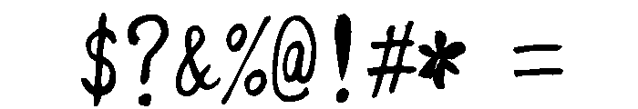 Sicyubi Fudegyosho Regular Font OTHER CHARS