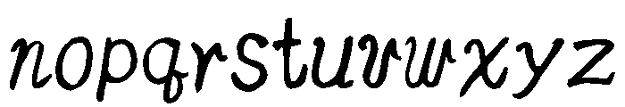 Sicyubi Fudegyosho Regular Font LOWERCASE