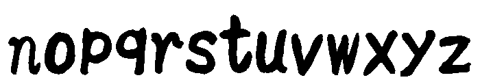 Sicyubi Futofuder Bold Font LOWERCASE