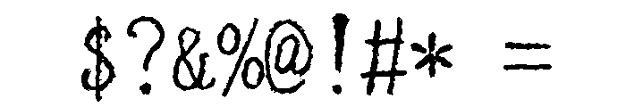 Sicyubi Hyojunbansho Regular Font OTHER CHARS