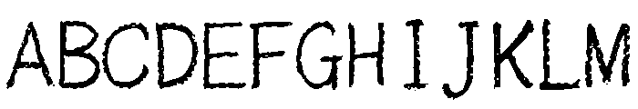 Sicyubi Hyojunbansho Regular Font UPPERCASE