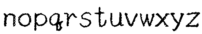 Sicyubi Hyojunbansho Regular Font LOWERCASE