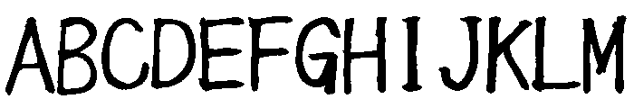 Sicyubi Hyojungakushu Regular Font UPPERCASE