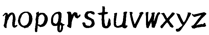 Sicyubi Hyojungakushu Regular Font LOWERCASE