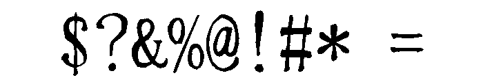 Sicyubi Hyojunkaisho Regular Font OTHER CHARS