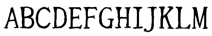 Sicyubi Hyojunkaisho Regular Font UPPERCASE
