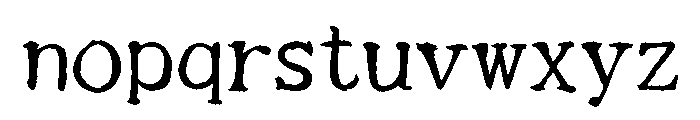 Sicyubi Hyojunkaisho Regular Font LOWERCASE