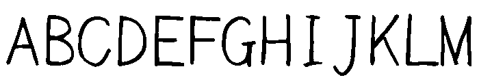 Sicyubi Hyojunpenji Regular Font UPPERCASE
