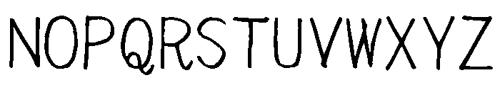 Sicyubi Hyojunpenji Regular Font UPPERCASE