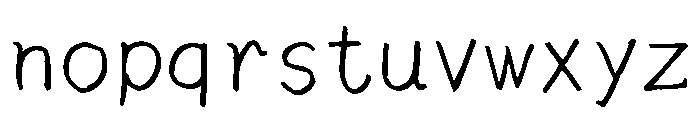 Sicyubi Hyojunpenji Regular Font LOWERCASE