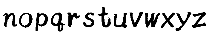 Sicyubi Mohitsugyosho Regular Font LOWERCASE