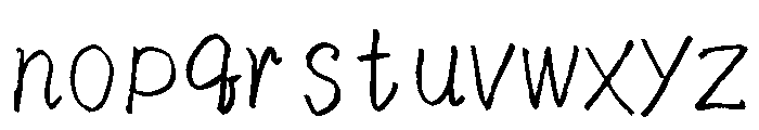 Sicyubi Pengyosho Regular Font LOWERCASE