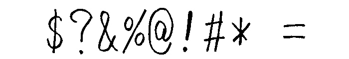 Sicyubi Pengyoshoc Regular Font OTHER CHARS