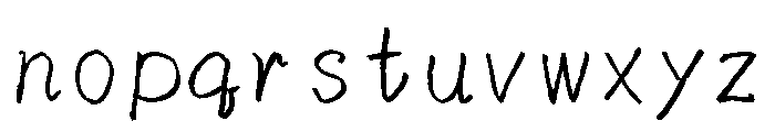 Sicyubi Pengyoshoc Regular Font LOWERCASE
