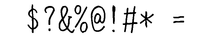Sicyubi Penr Regular Font OTHER CHARS
