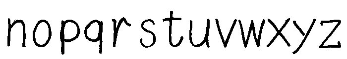 Sicyubi Penr Regular Font LOWERCASE