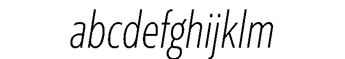 Sidenote Variable Extra Light Italic FONT