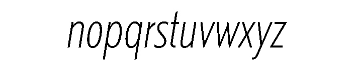 Sidenote Variable Extra Light Italic Font LOWERCASE
