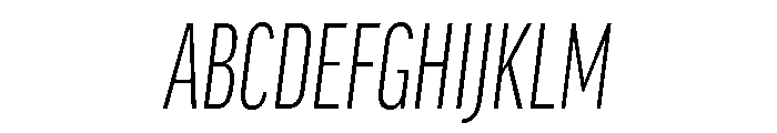 Sidenote Variable Light Italic Font UPPERCASE