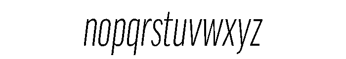 Sidenote Variable Light Italic Font LOWERCASE