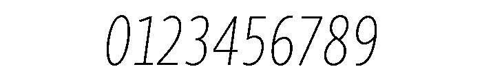 Sidenote Variable Thin Italic Font OTHER CHARS
