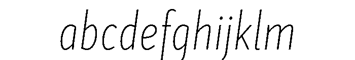 Sidenote Variable Thin Italic FONT