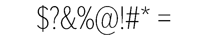 Sidenote Variable Thin Font OTHER CHARS
