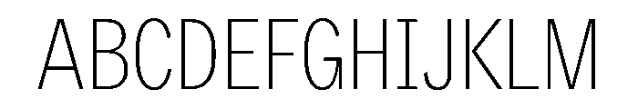 Sidenote Variable Thin Font UPPERCASE