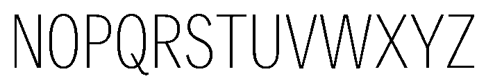 Sidenote Variable Thin Font UPPERCASE
