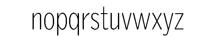 Sidenote Variable Thin Font LOWERCASE