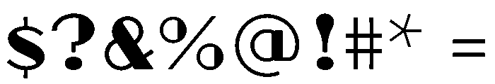 Silver Streak Variable Extra Light Font OTHER CHARS