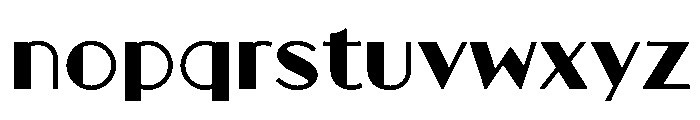 Silver Streak Variable Extra Light Font LOWERCASE